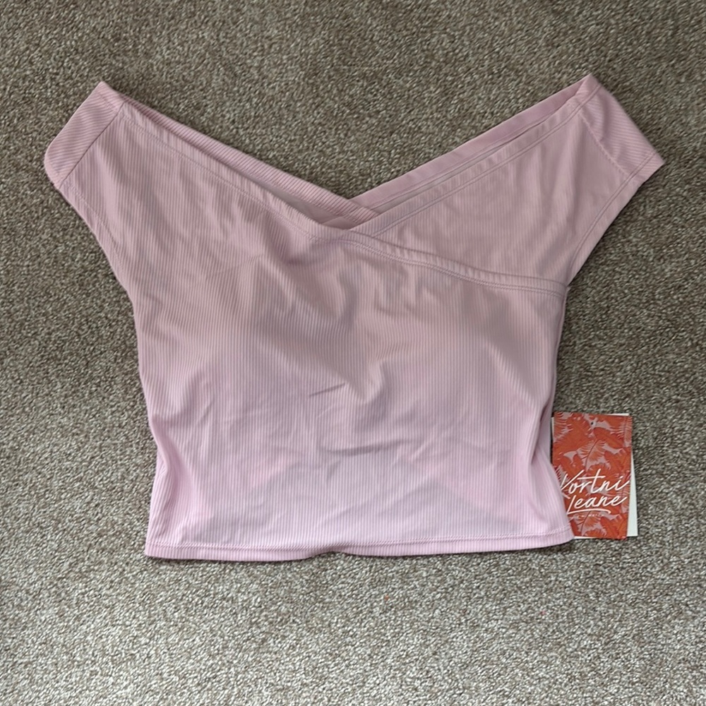 Kortni Jeane Light Pink Swim Top
